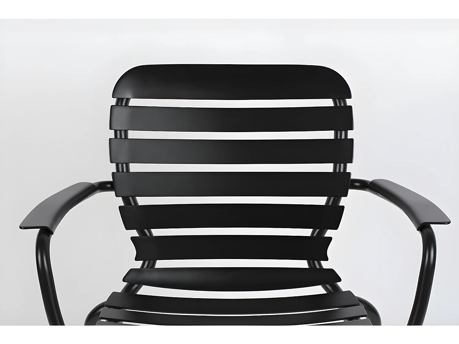 Vondel - Lot de 2 fauteuils de jardin en métal - Noir