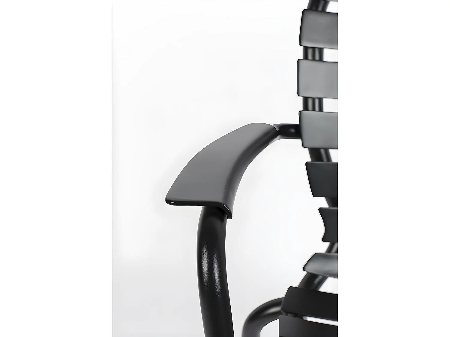 Vondel - Lot de 2 fauteuils de jardin en métal - Noir