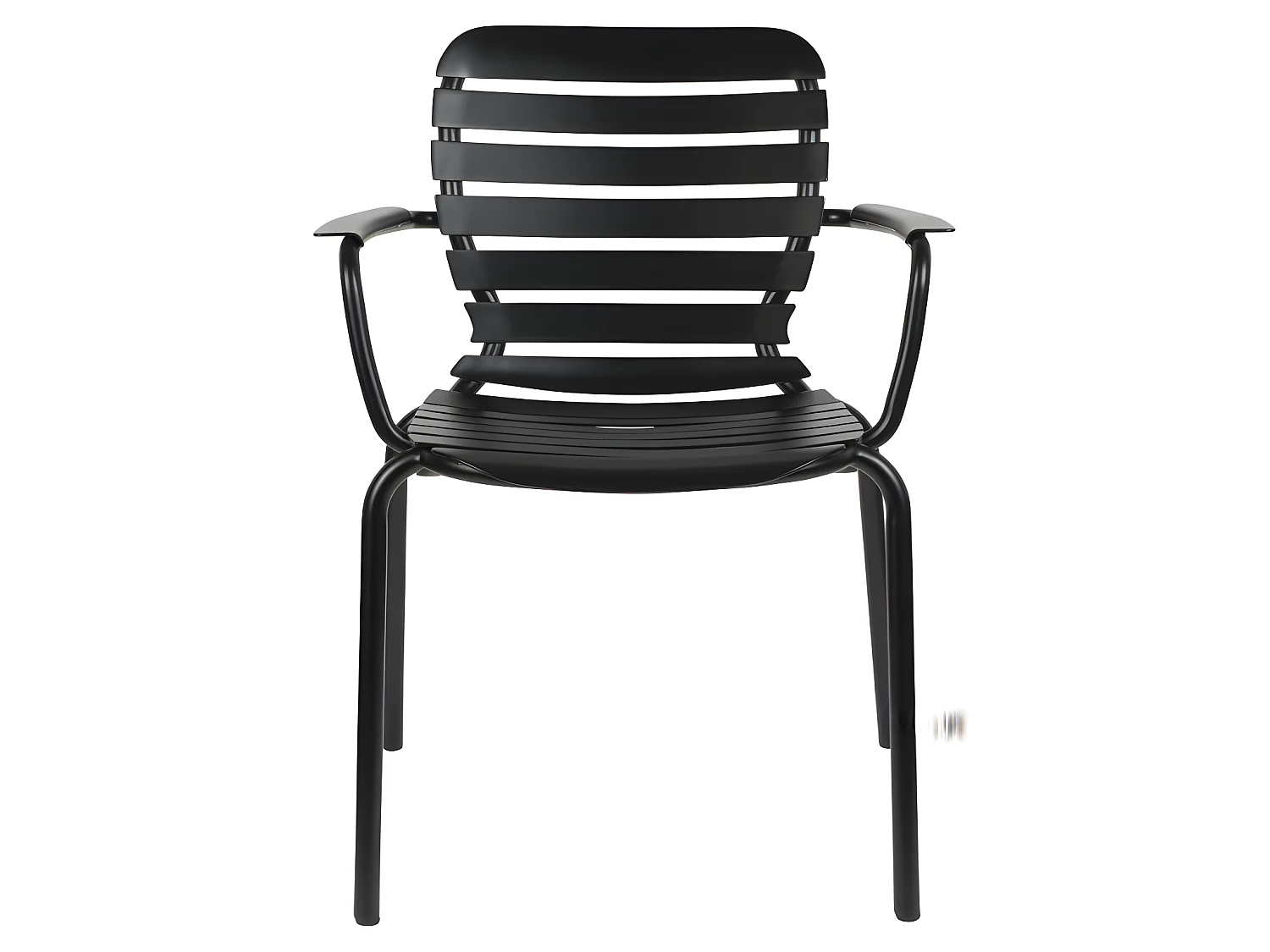 Vondel - Lot de 2 fauteuils de jardin en métal - Noir