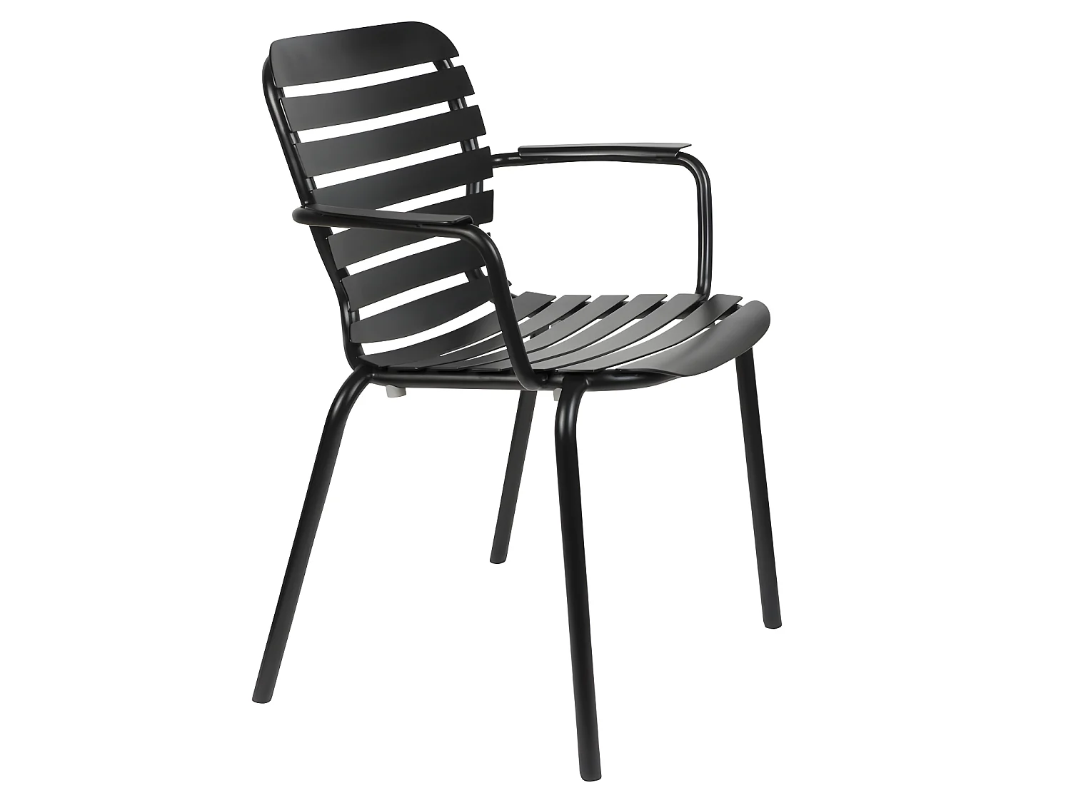 Vondel - Lot de 2 fauteuils de jardin en métal - Noir