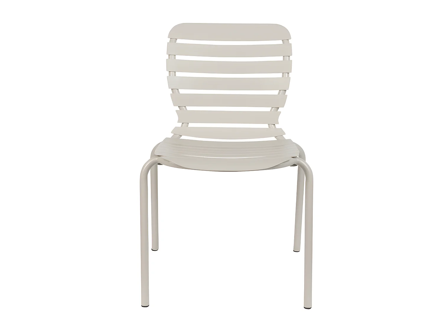 Vondel - Lot de 2 chaises de jardin en métal - Beige