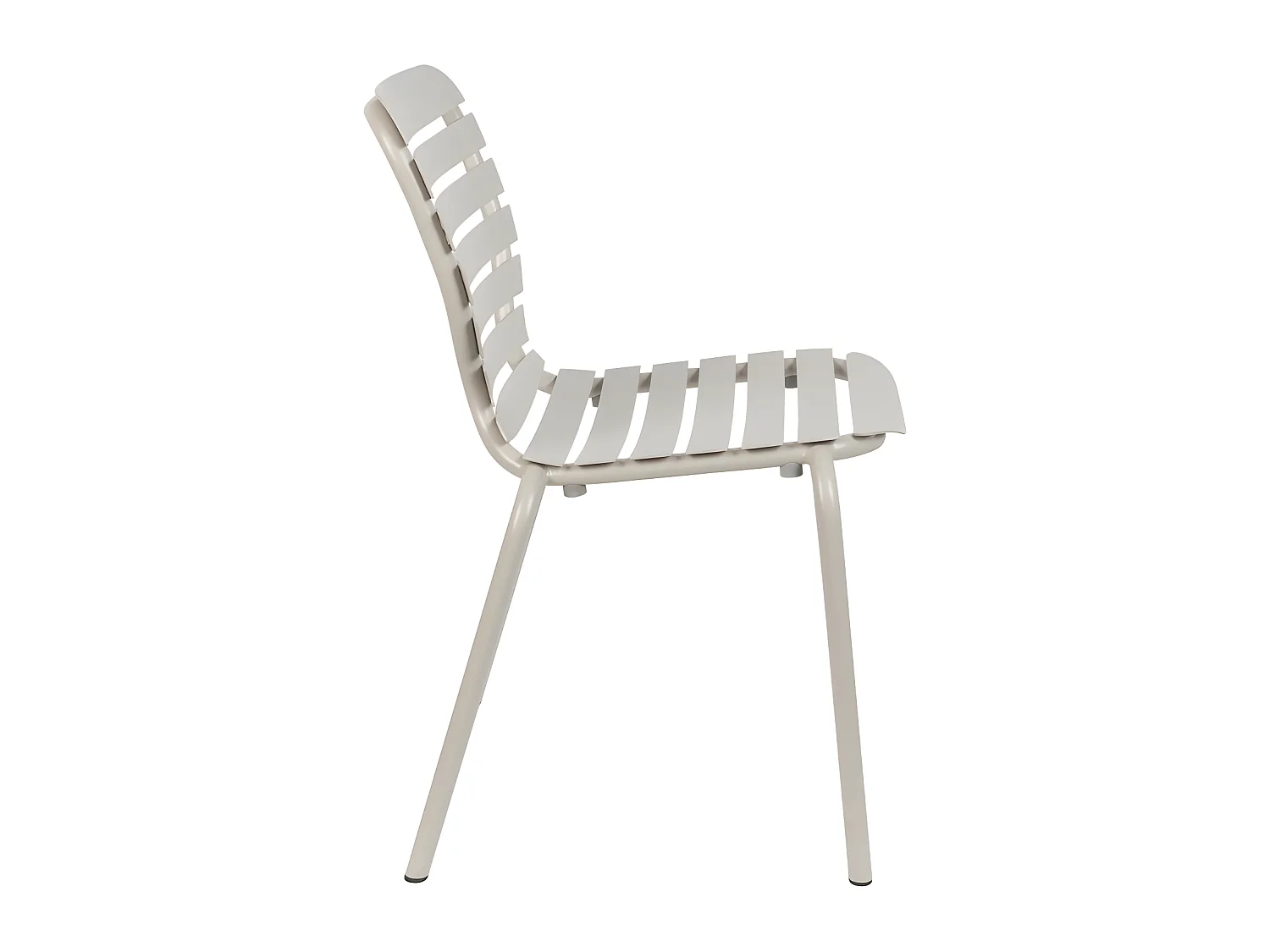 Vondel - Lot de 2 chaises de jardin en métal - Beige