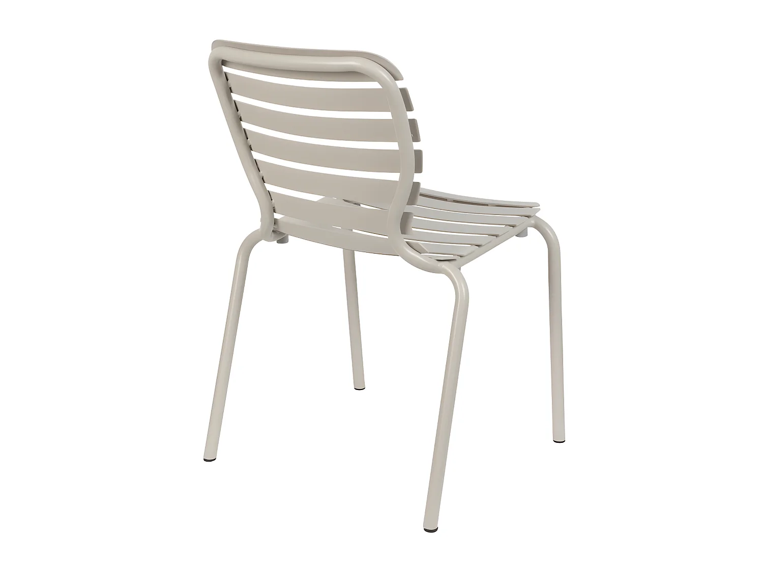 Vondel - Lot de 2 chaises de jardin en métal - Beige