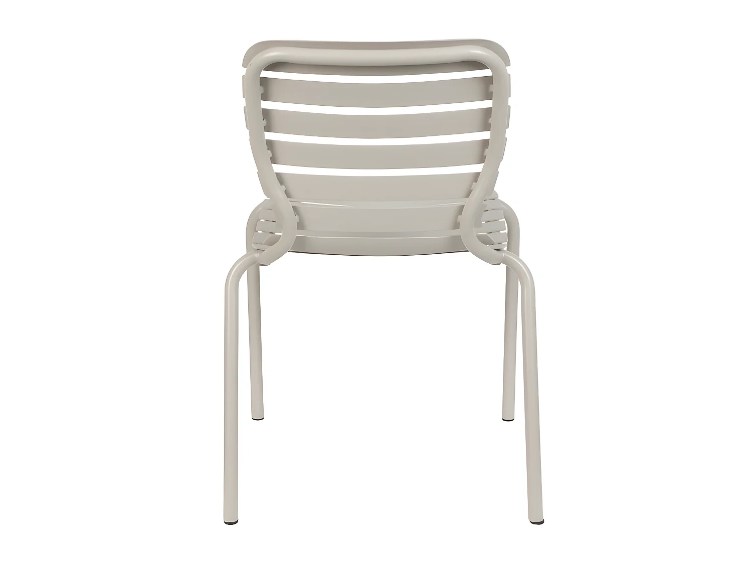 Vondel - Lot de 2 chaises de jardin en métal - Beige