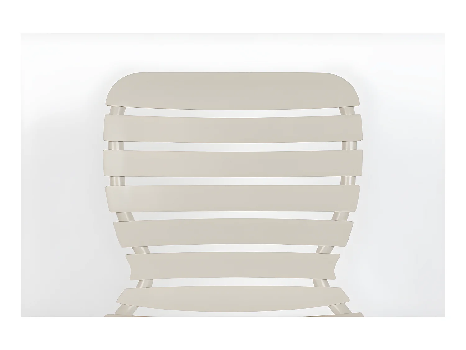Vondel - Lot de 2 chaises de jardin en métal - Beige
