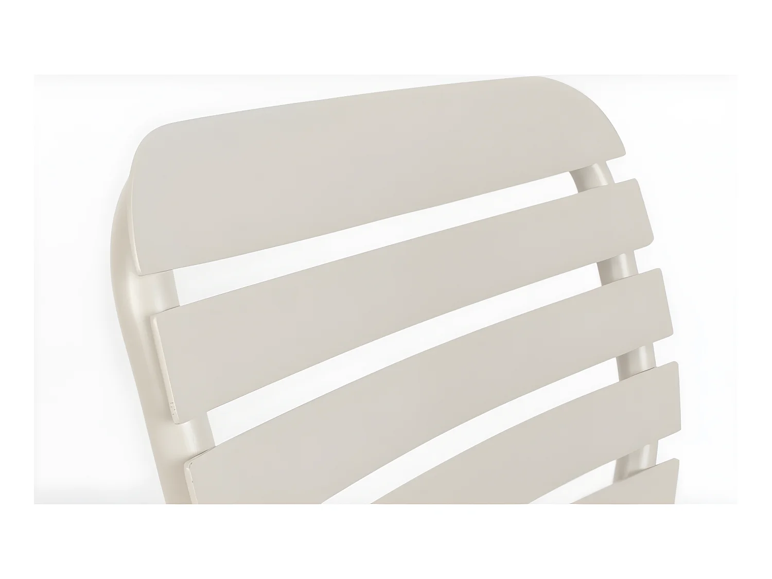 Vondel - Lot de 2 chaises de jardin en métal - Beige