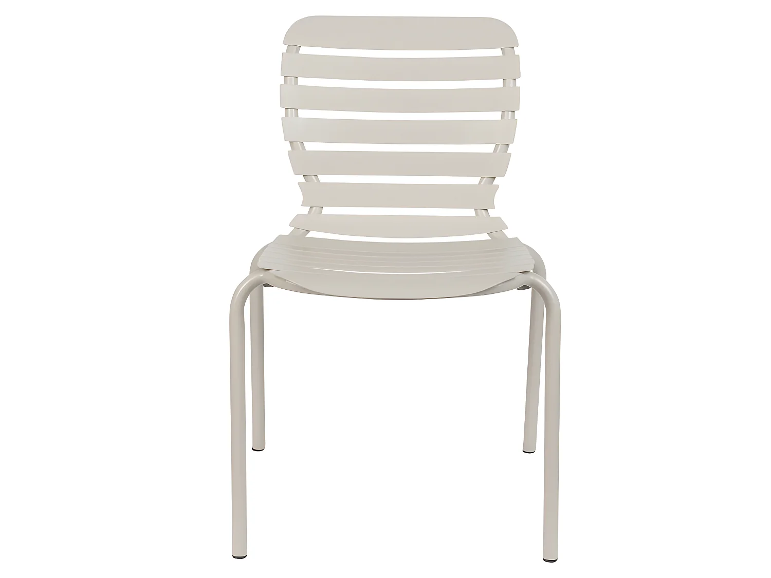 Vondel - Lot de 2 chaises de jardin en métal - Beige