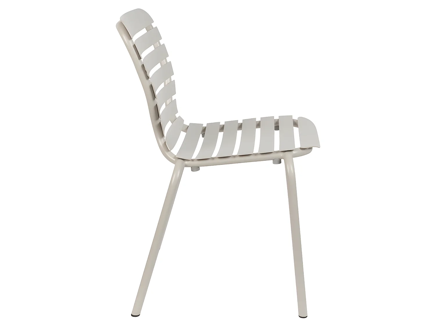 Vondel - Lot de 2 chaises de jardin en métal - Beige