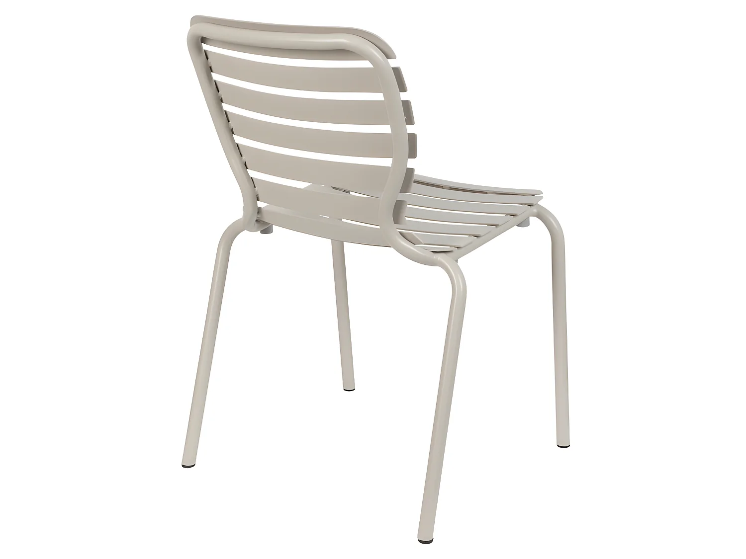 Vondel - Lot de 2 chaises de jardin en métal - Beige