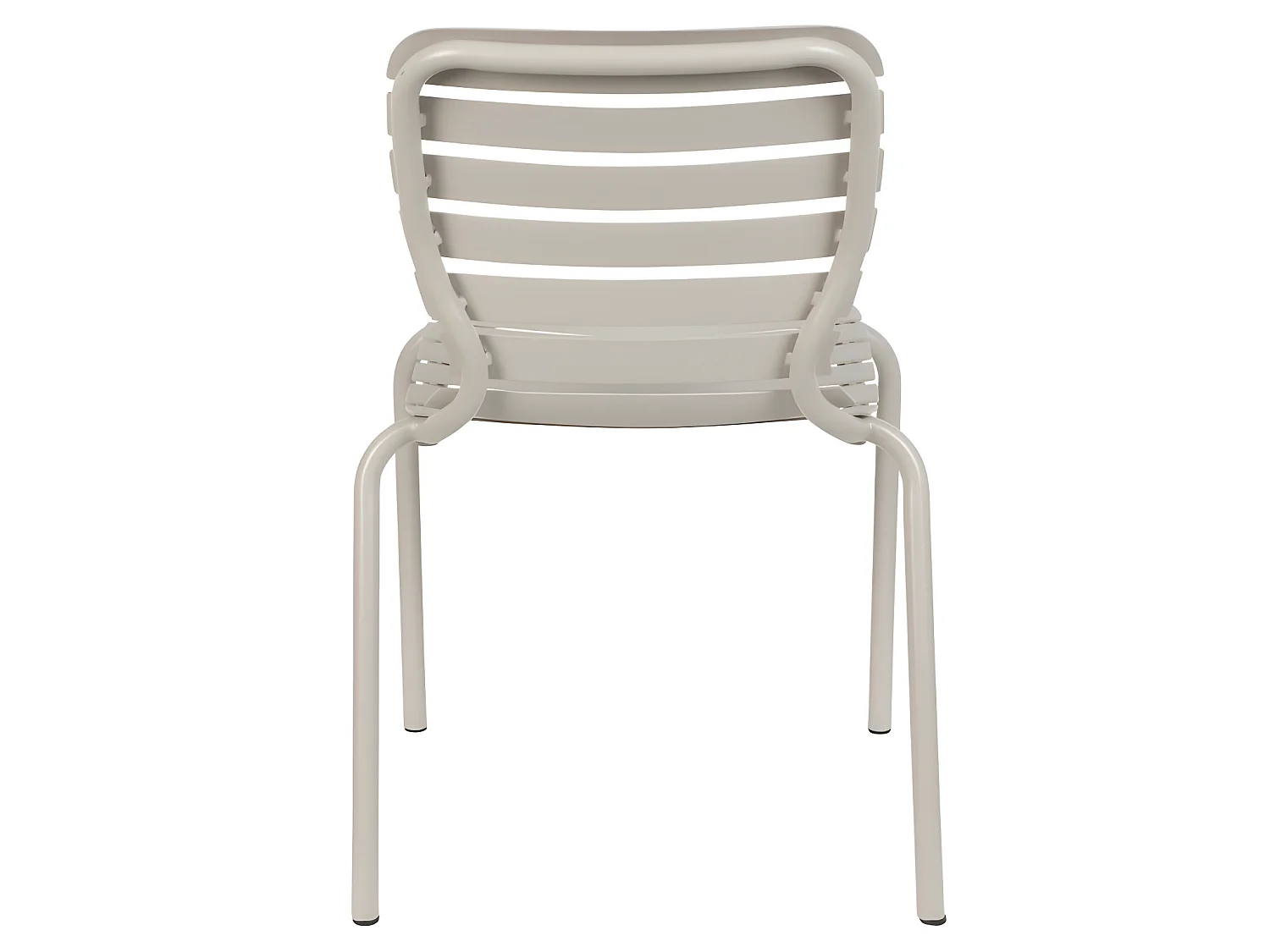 Vondel - Lot de 2 chaises de jardin en métal - Beige
