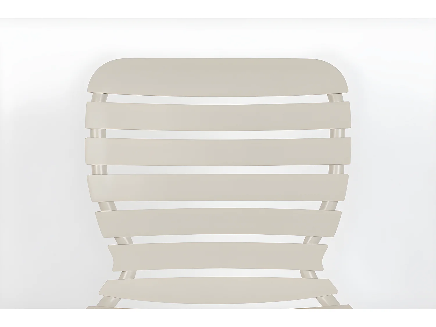 Vondel - Lot de 2 chaises de jardin en métal - Beige
