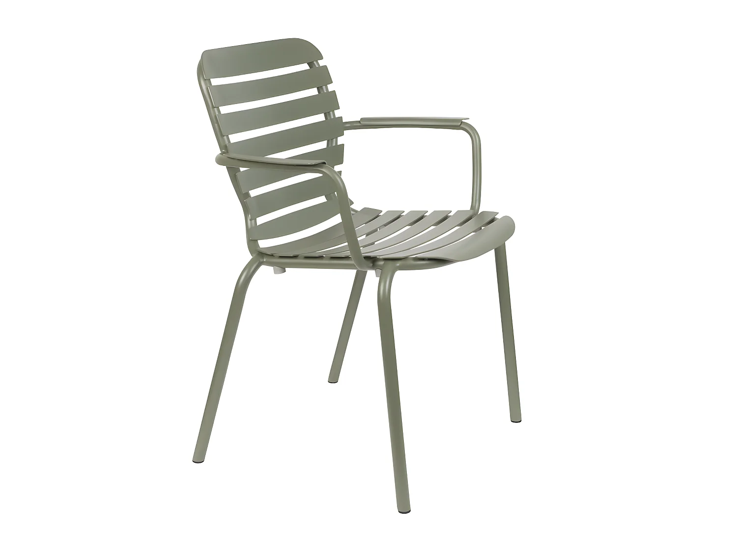 Vondel - Lot de 2 fauteuils de jardin en métal - Vert de gris