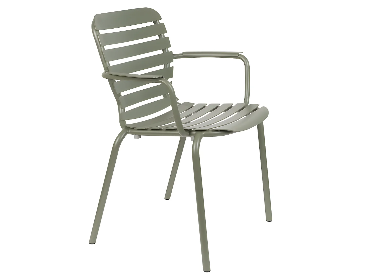 Vondel - Lot de 2 fauteuils de jardin en métal - Vert de gris