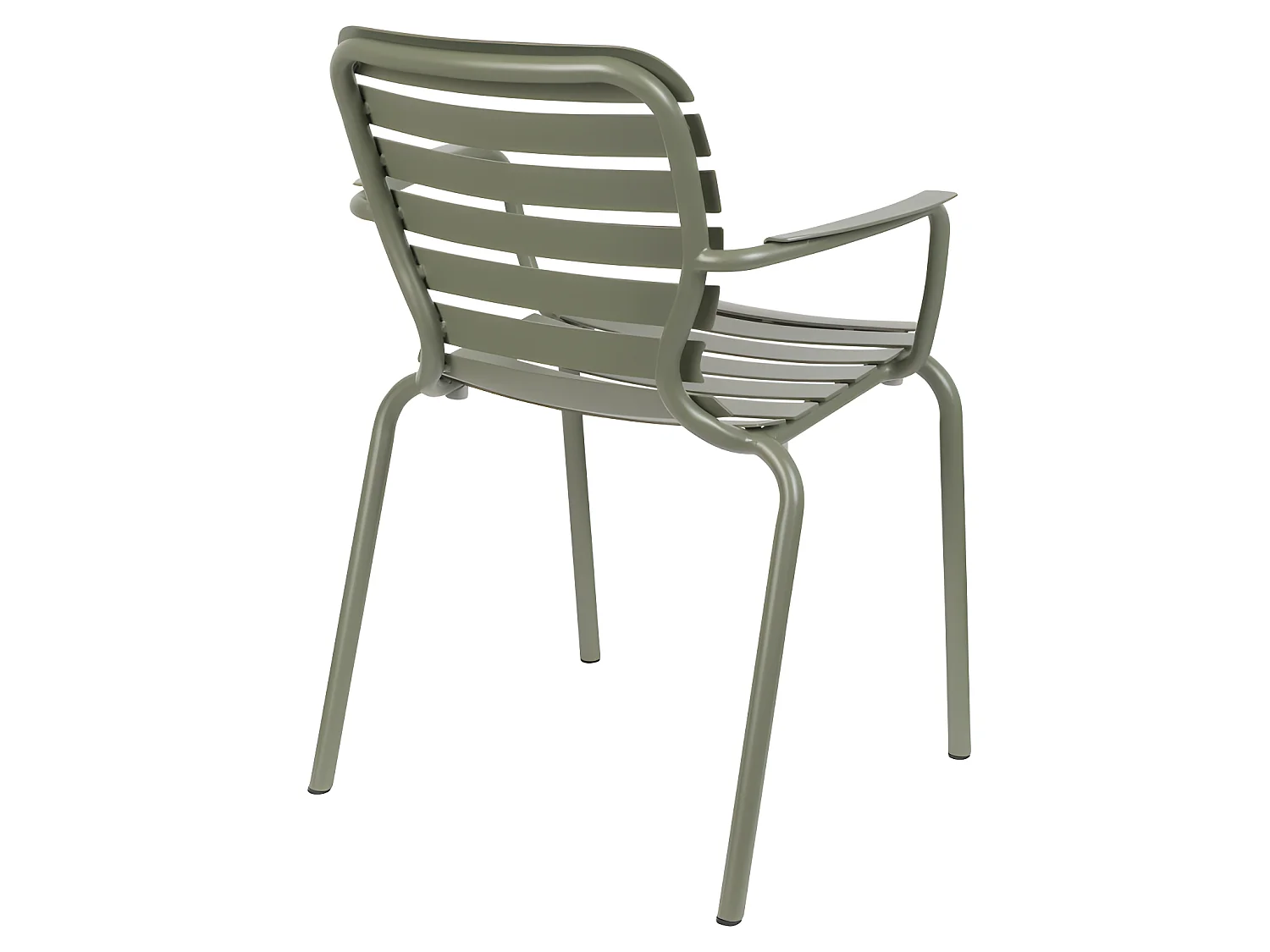 Vondel - Lot de 2 fauteuils de jardin en métal - Vert de gris