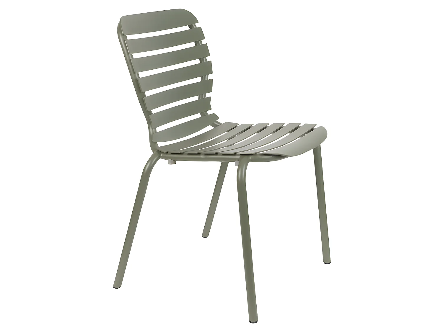 Vondel - Lot de 2 chaises de jardin en métal - Vert de gris