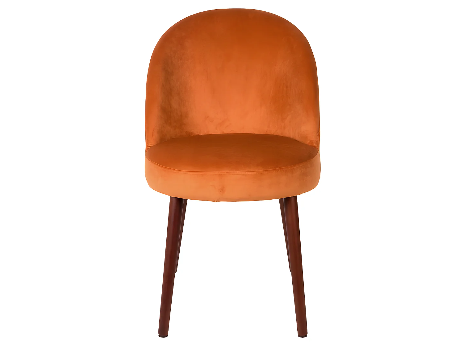 Barbara - Lot de 2 chaises en velours - Orange