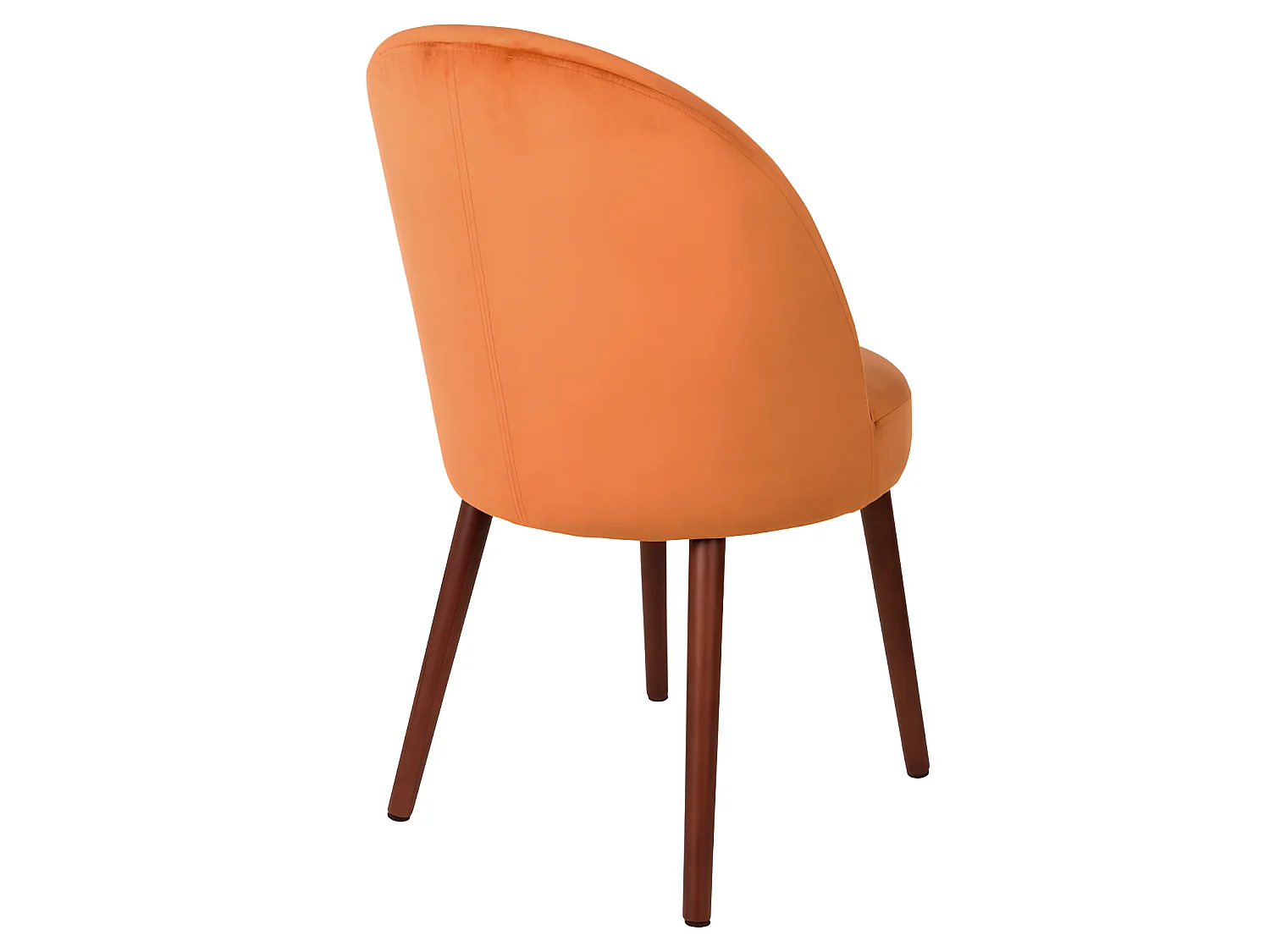 Barbara - Lot de 2 chaises en velours - Orange
