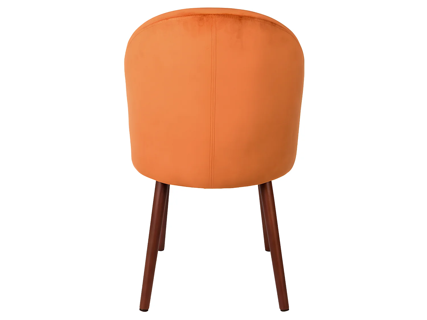 Barbara - Lot de 2 chaises en velours - Orange