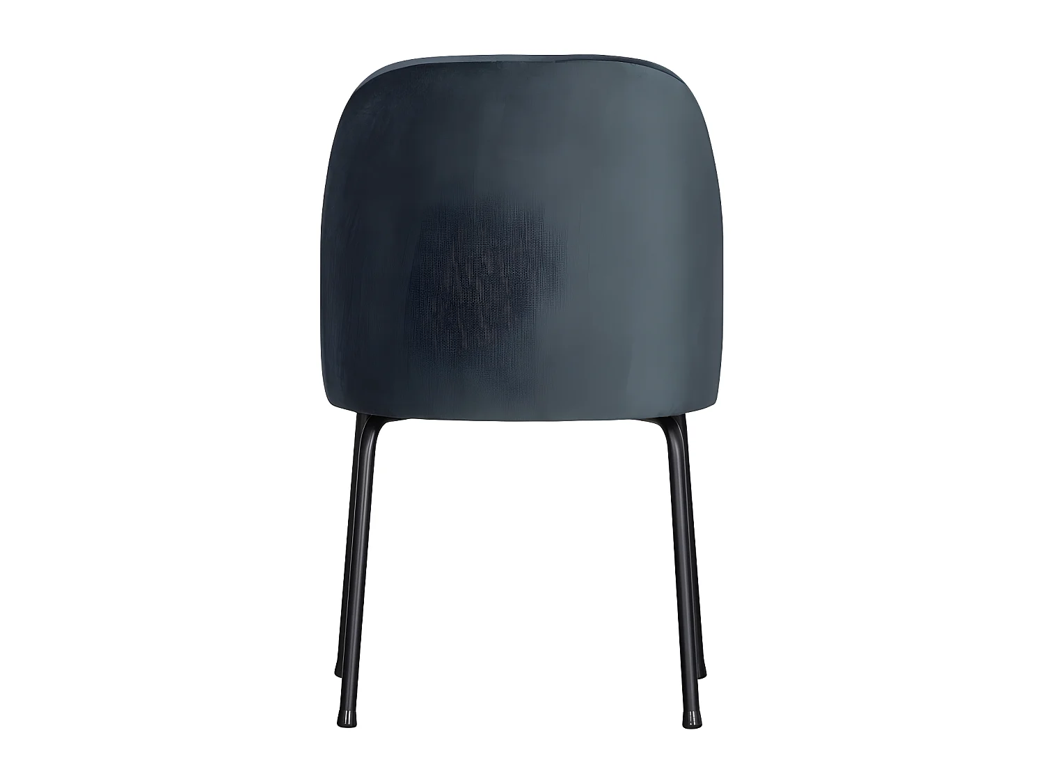 Vogue - Lot de 2 chaises design en velours - Bleu pétrole