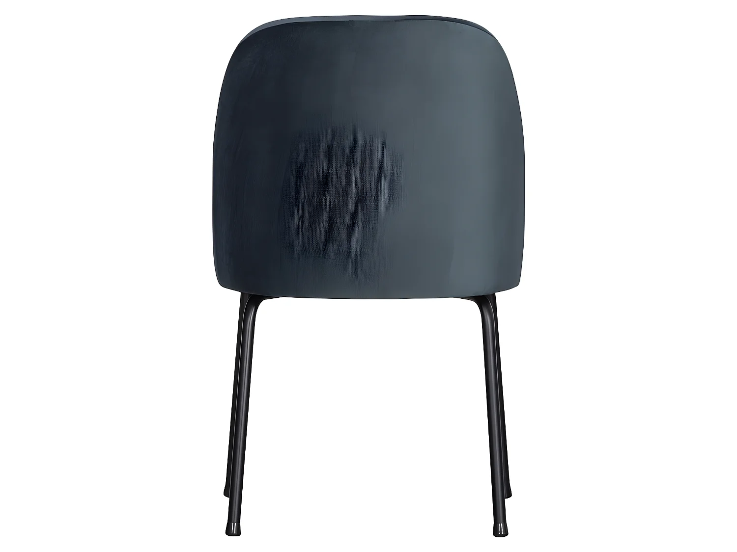 Vogue - Lot de 2 chaises design en velours - Bleu pétrole