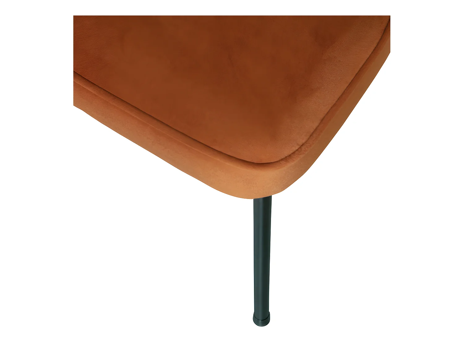 Vogue - Lot de 2 chaises design en velours - Rouille