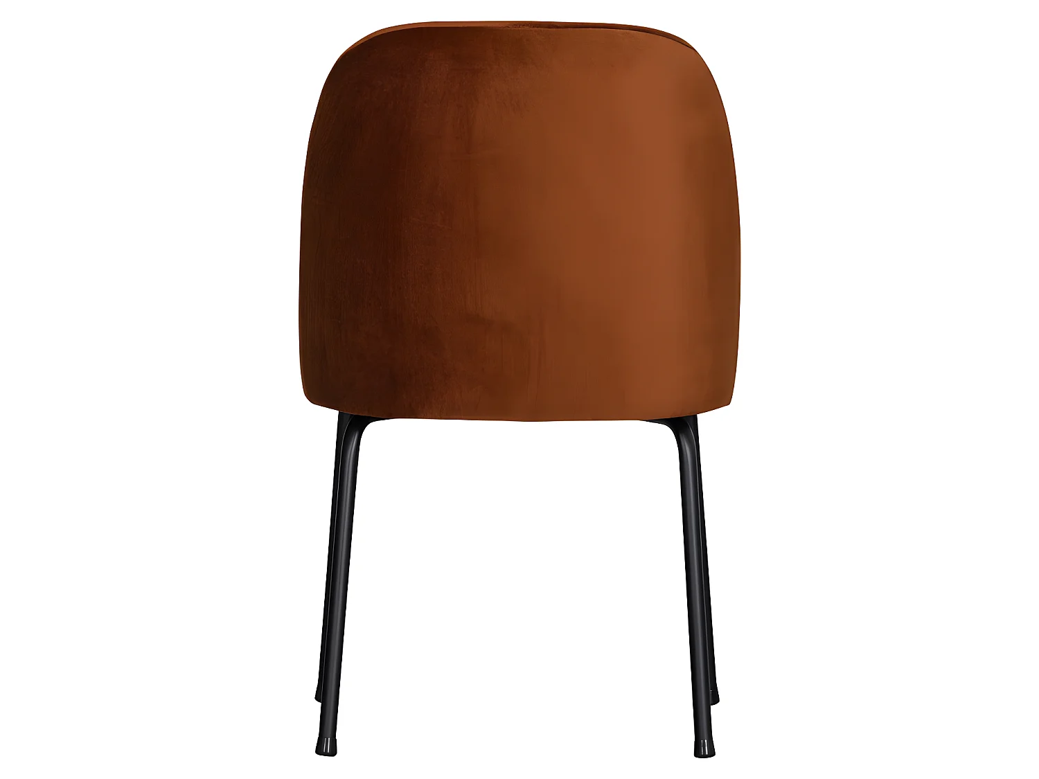 Vogue - Lot de 2 chaises design en velours - Rouille