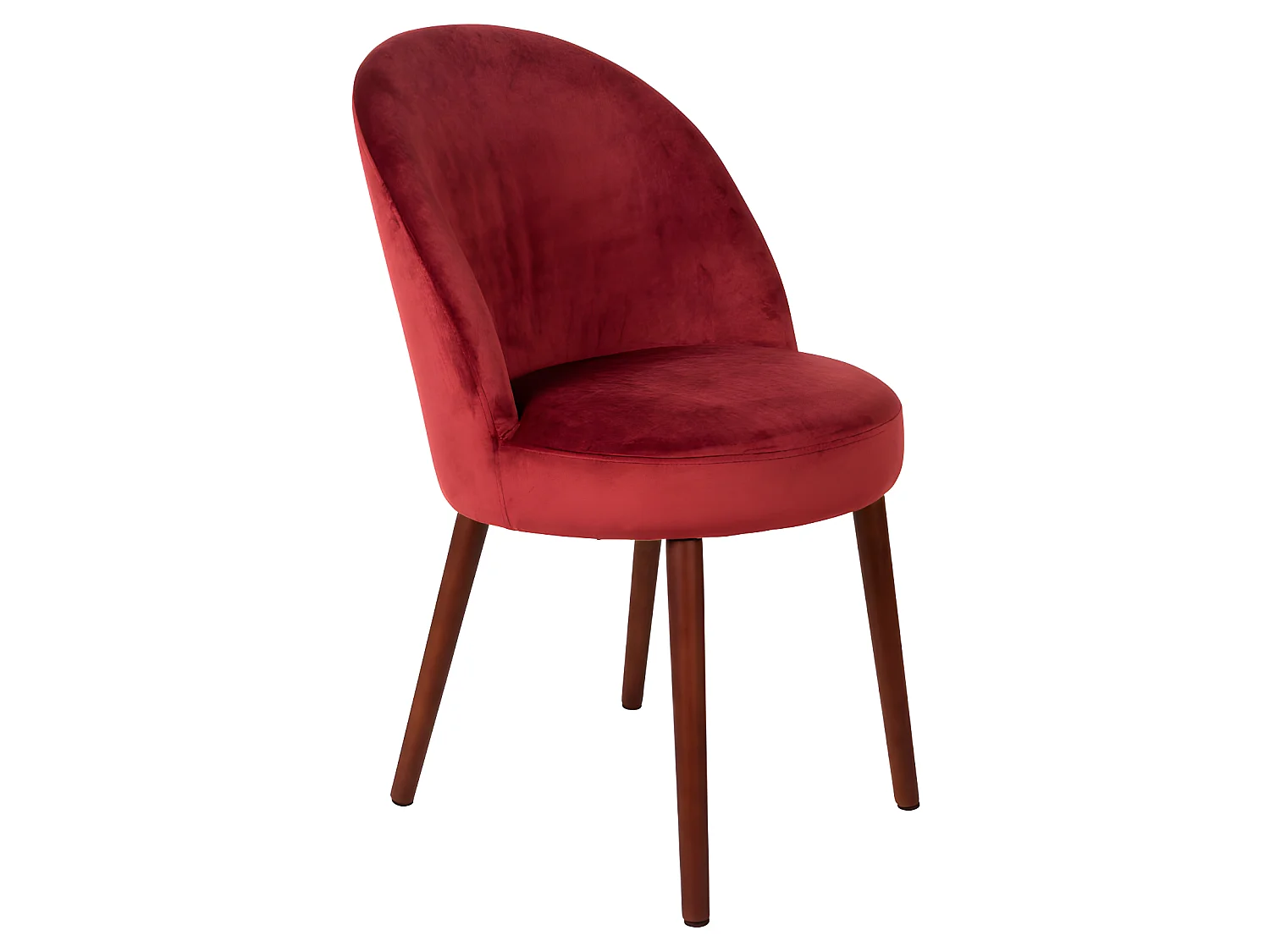 Barbara - Lot de 2 chaises en velours - Rouge