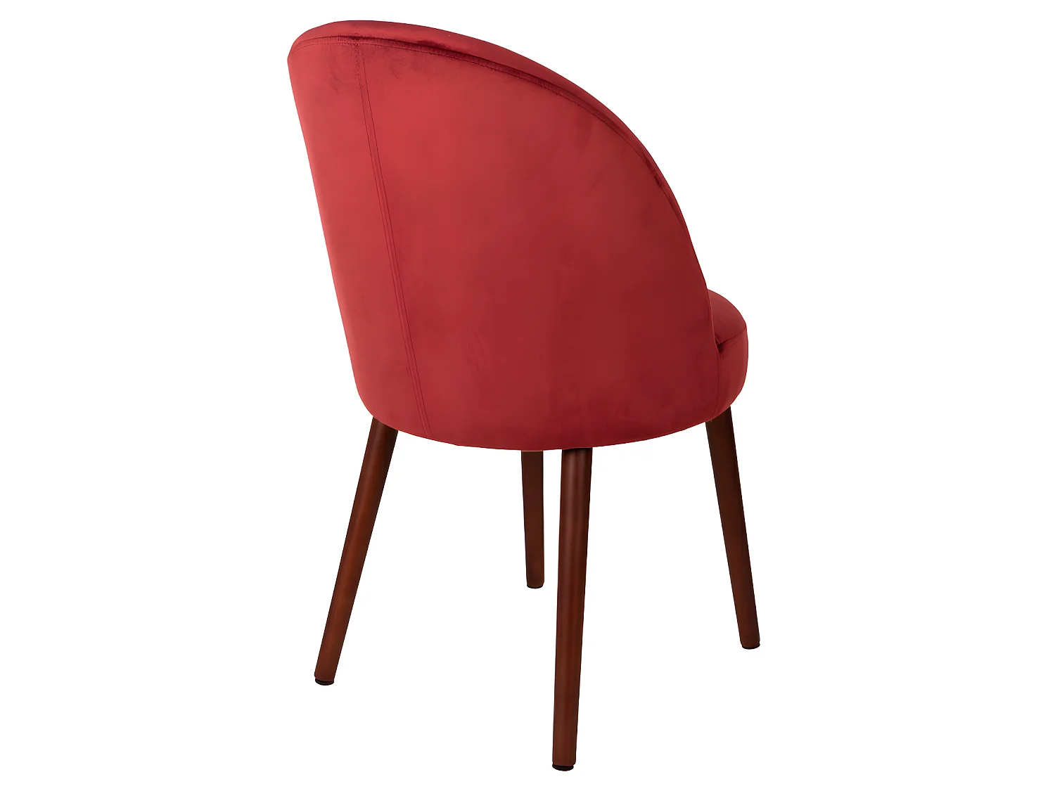 Barbara - Lot de 2 chaises en velours - Rouge