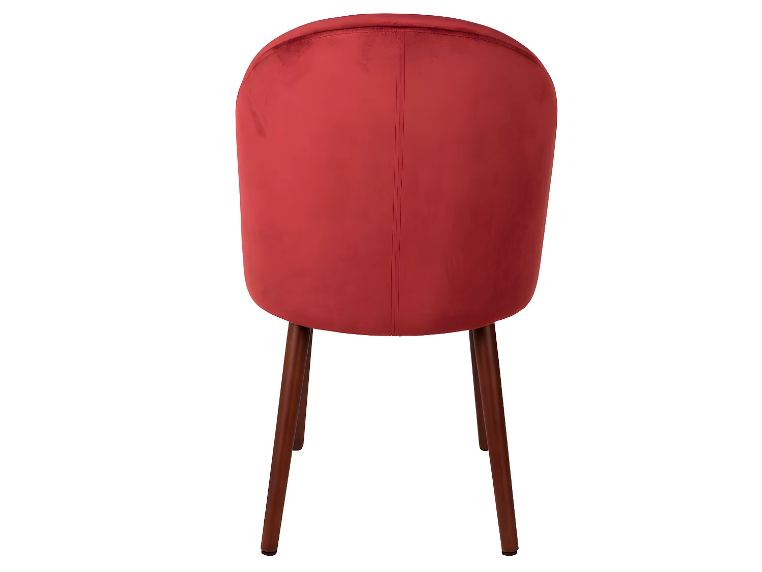Barbara - Lot de 2 chaises en velours - Rouge