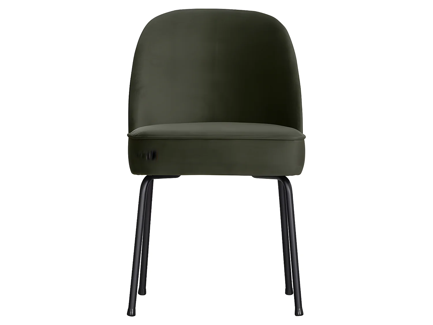 Vogue - Lot de 2 chaises design en velours - Vert foncé