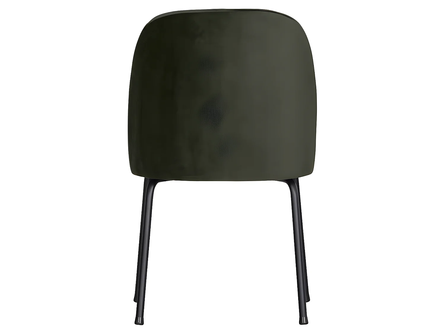 Vogue - Lot de 2 chaises design en velours - Vert foncé