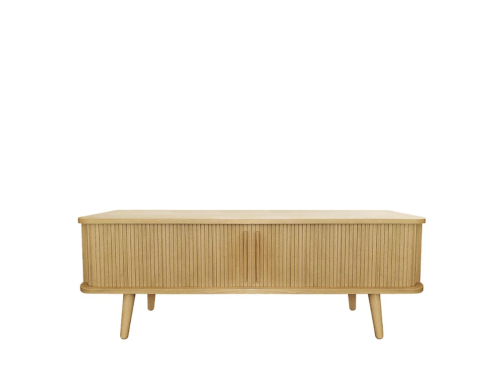 Rove  - Meuble TV en bois L138xH49,5cm - Bois clair