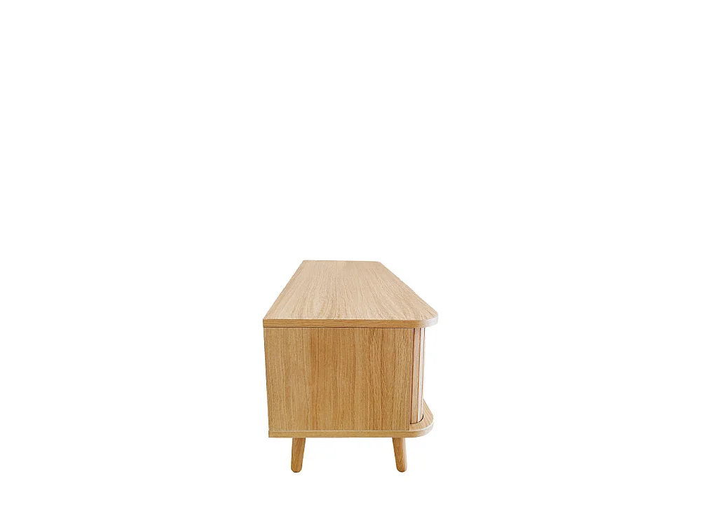 Rove  - Meuble TV en bois L138xH49,5cm - Bois clair