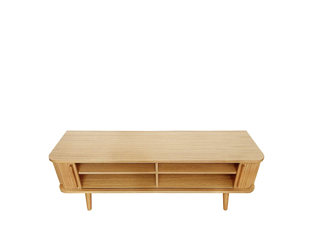 Rove  - Meuble TV en bois L138xH49,5cm - Bois clair