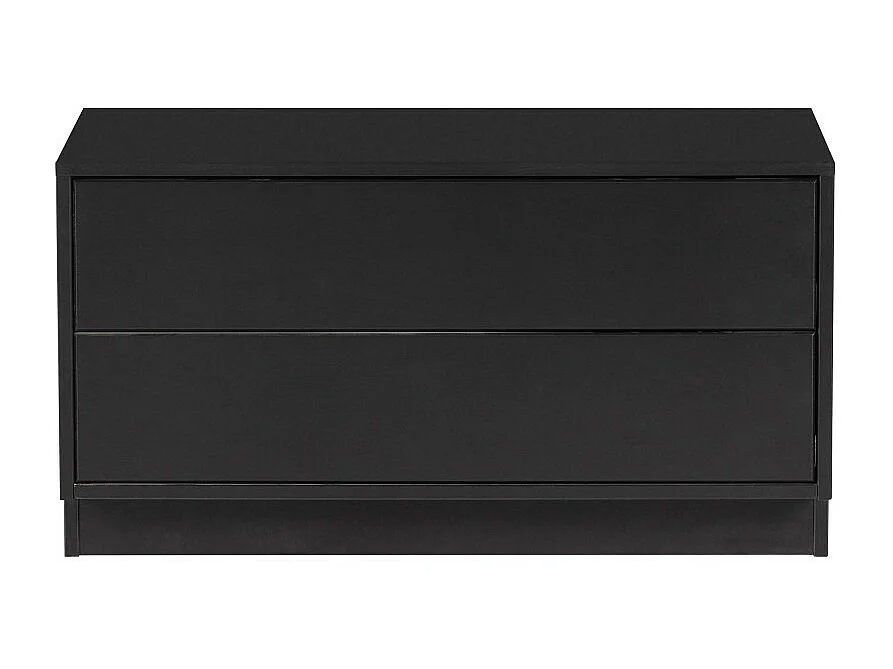 Finca - Meuble TV en bois massif de pin L75cm - Noir