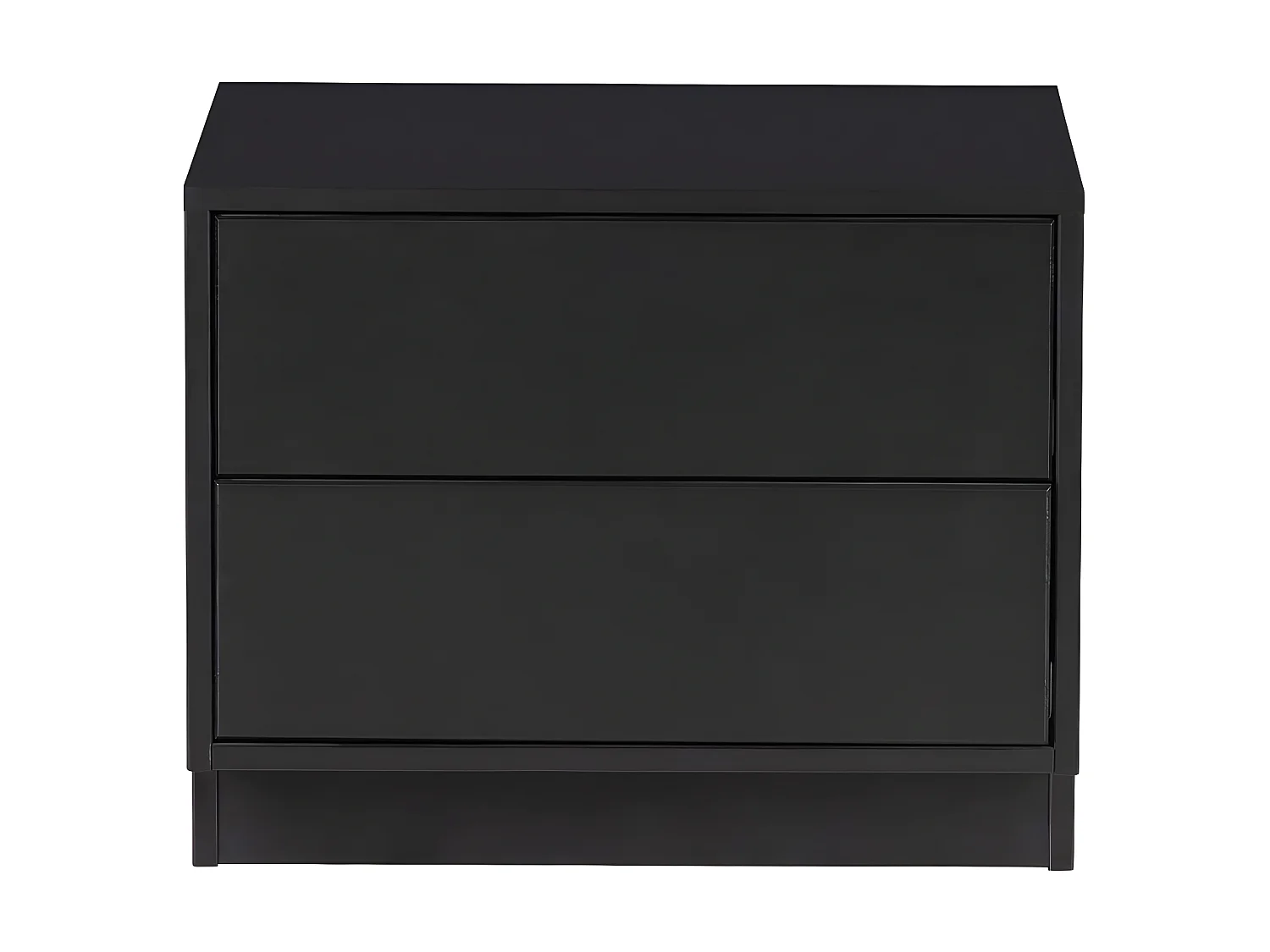 Finca - Meuble TV en bois massif de pin L50cm - Noir