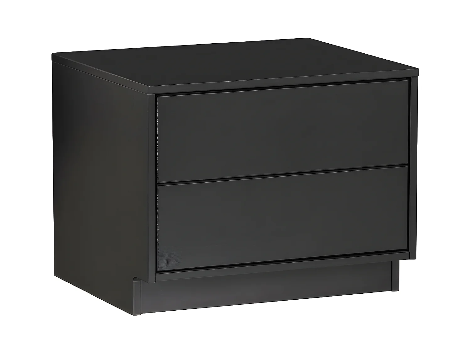 Finca - Meuble TV en bois massif de pin L50cm - Noir