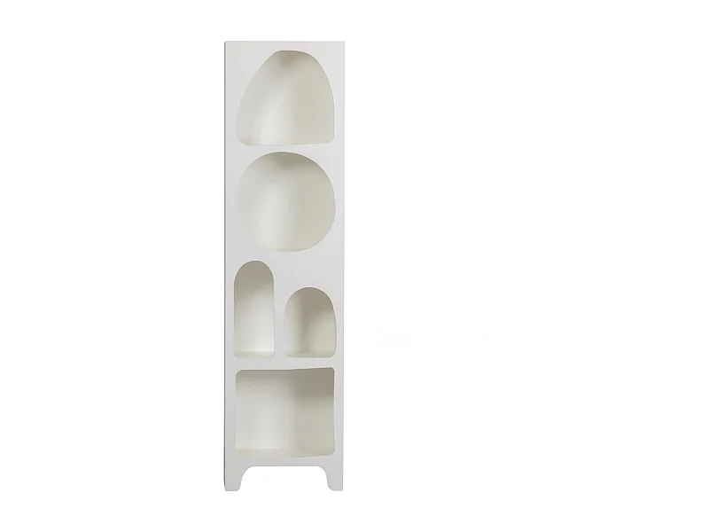 CAZ - Étagère étroite en contreplaqué avec niches