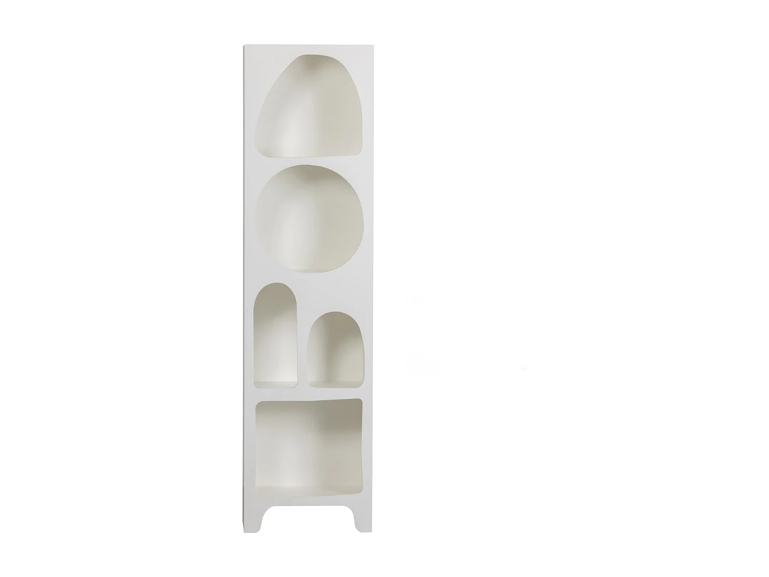 CAZ - Étagère étroite en contreplaqué avec niches