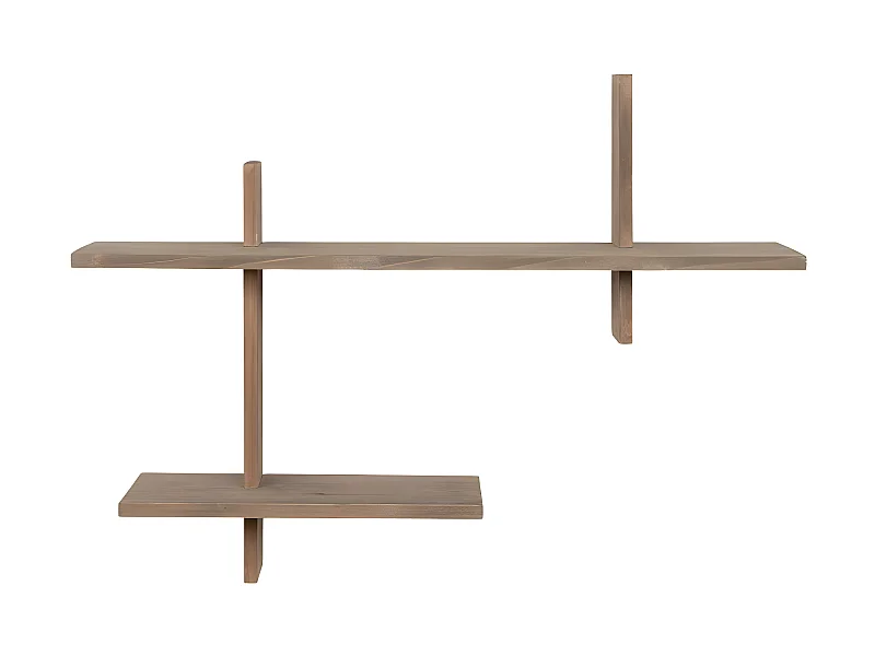 Ovada Regal Wandregal 2 Ablagen natur.