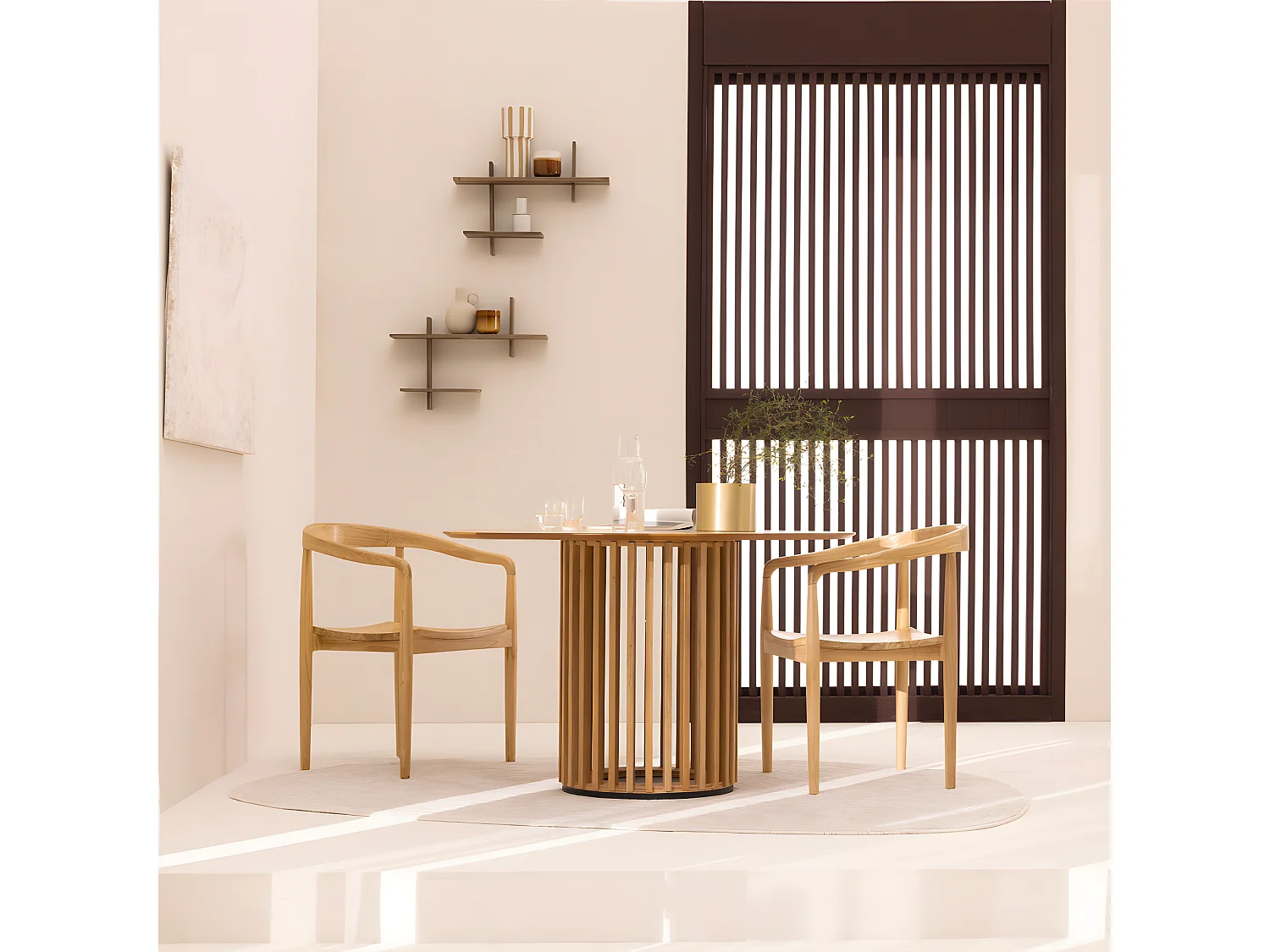 Estante de pared de alfiler 60 x 15 x 44 cm