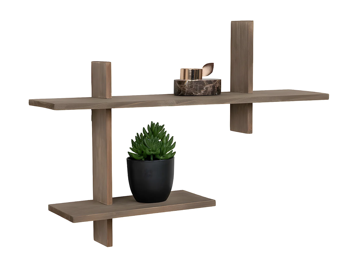 Estante de pared de alfiler 60 x 15 x 44 cm