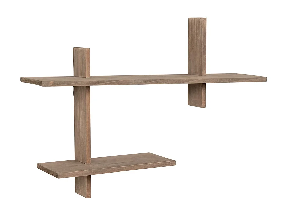 Ovada étagère étagère 2 tablettes naturel.