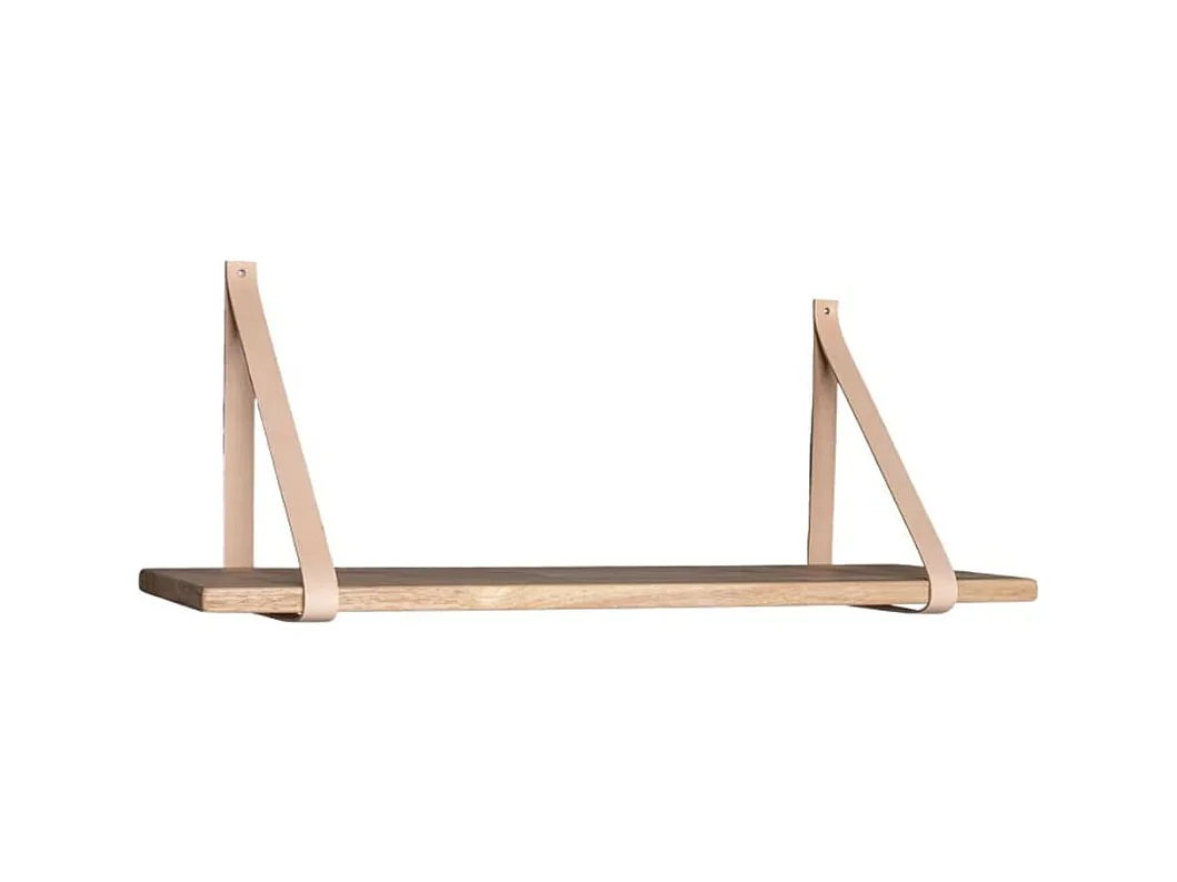 Étagère avec sangles en cuir Lila Naturel