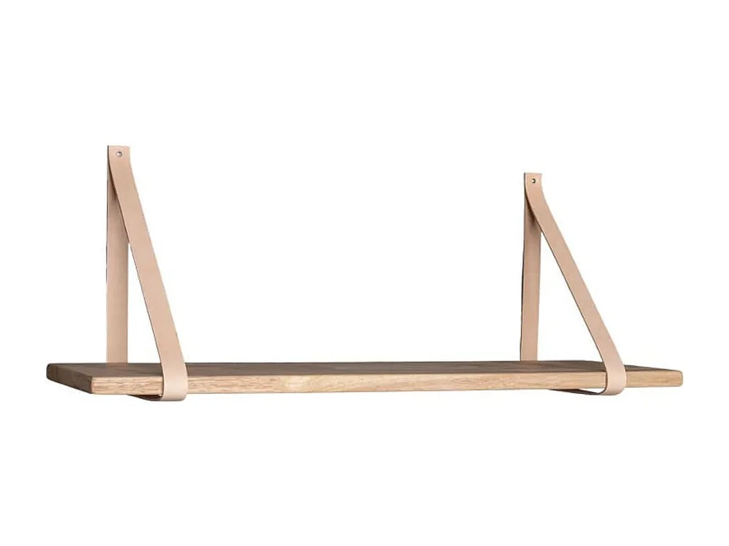 Étagère avec sangles en cuir Lila Naturel