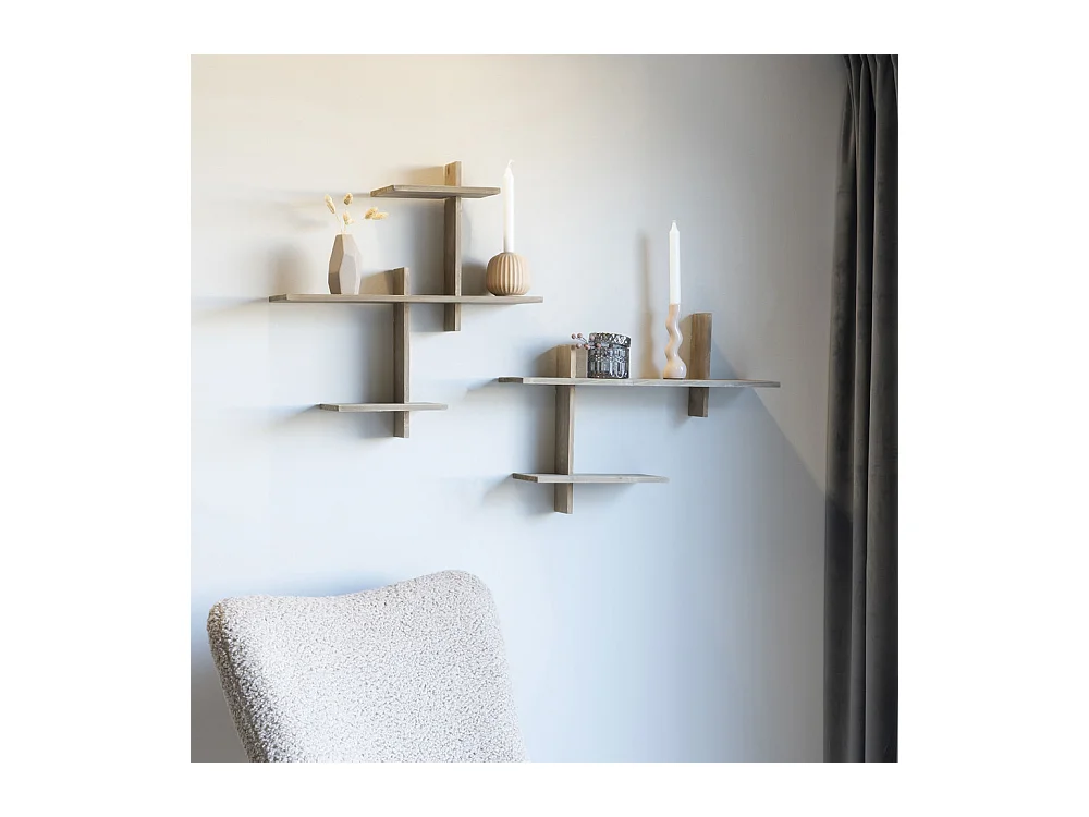 Gavi - Etagère murale en bois - Bois clair