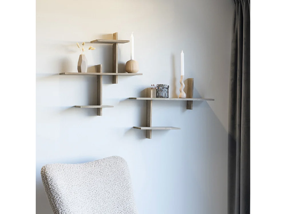 Gavi wandkast wandplank naturel.