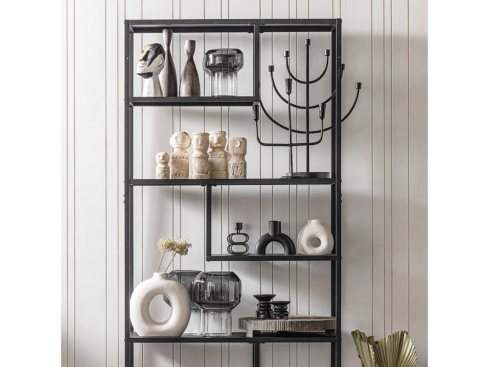 Teun - Étagère en métal - Noir