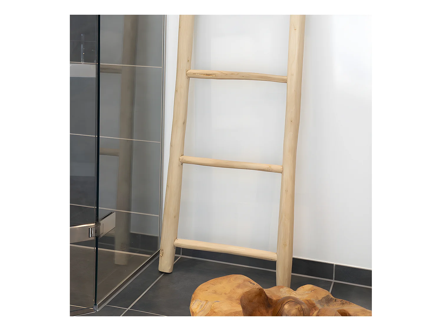 Teak Ladder - Echelle décorative en bois H150cm - Naturel