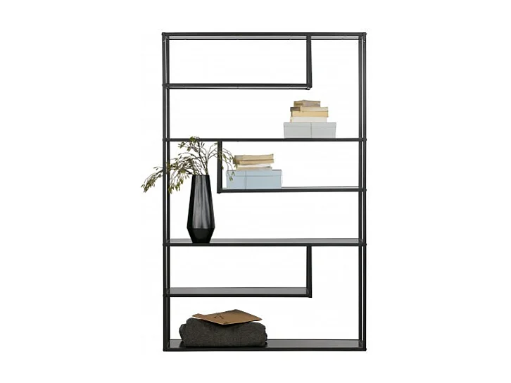 Teun - Étagère en métal XL - Noir